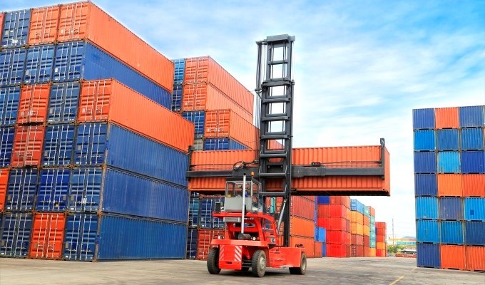 Forklift and Container